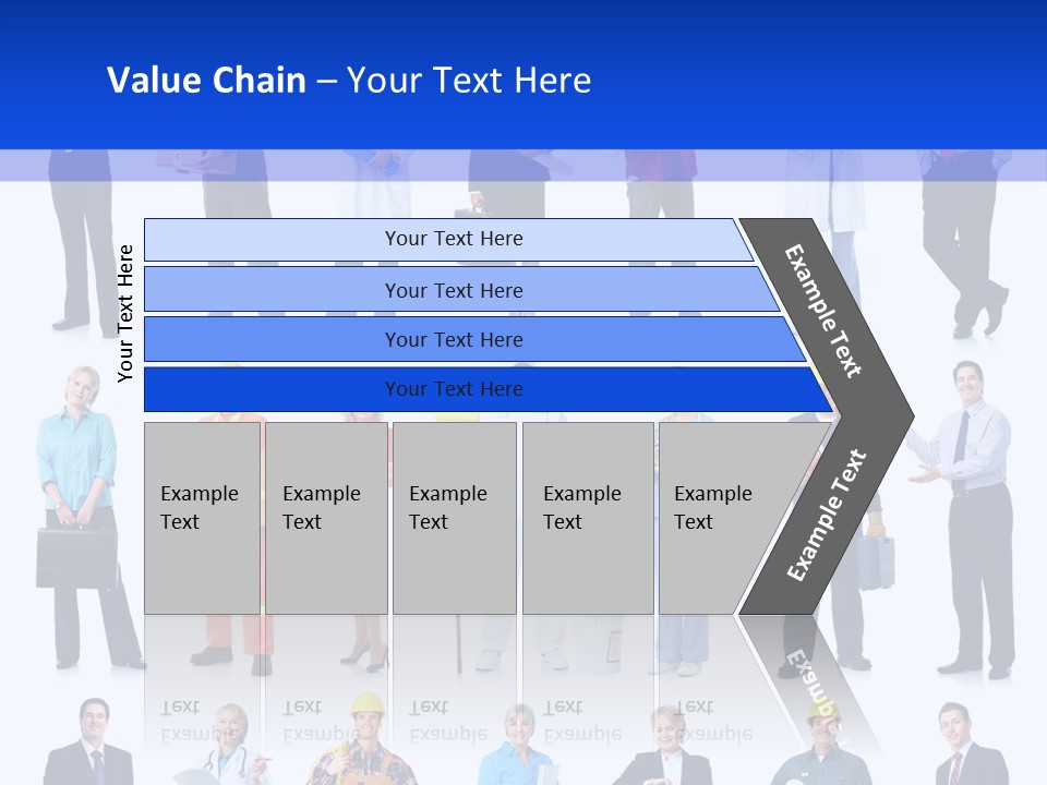 Society Throng Large PowerPoint Template