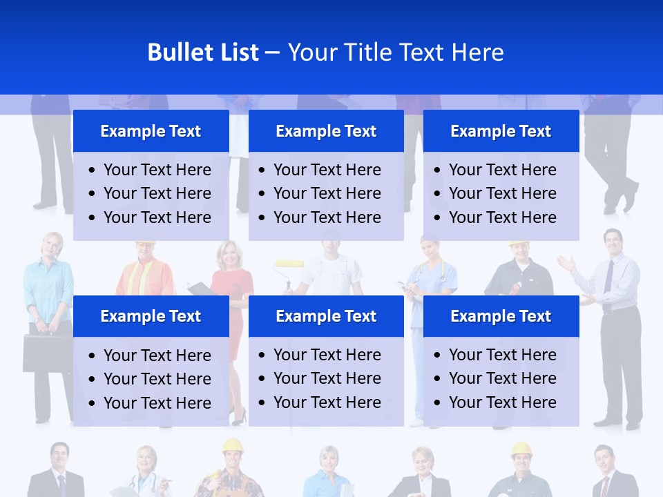 Society Throng Large PowerPoint Template