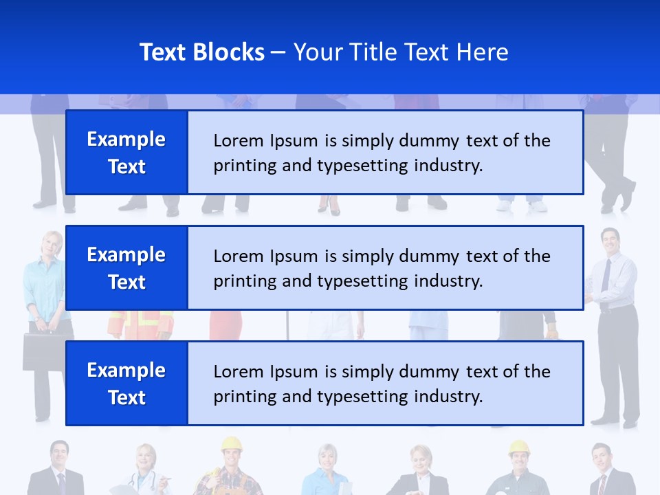 Society Throng Large PowerPoint Template