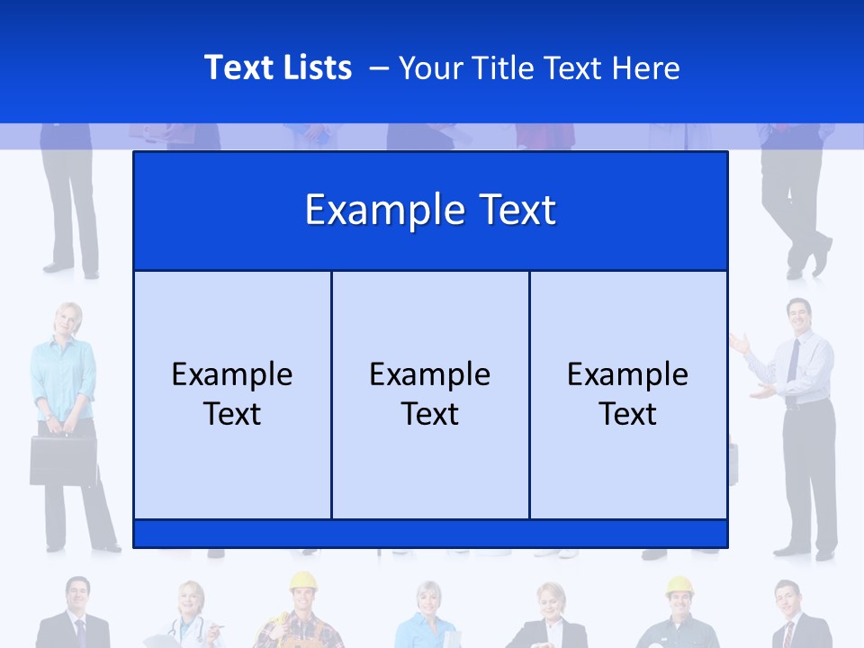 Society Throng Large PowerPoint Template
