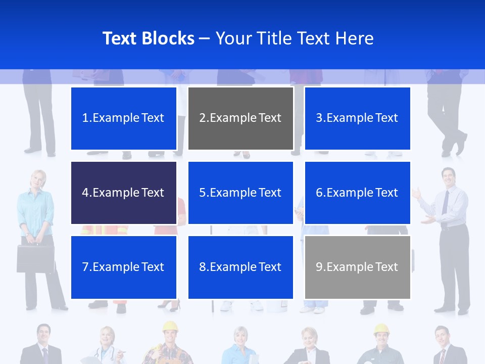 Society Throng Large PowerPoint Template