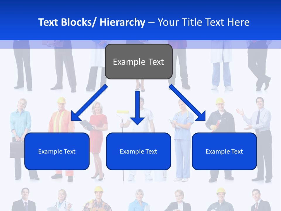 Society Throng Large PowerPoint Template