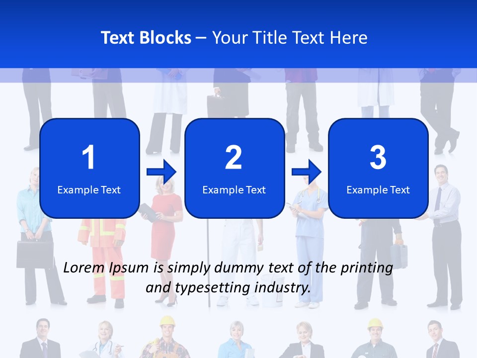 Society Throng Large PowerPoint Template