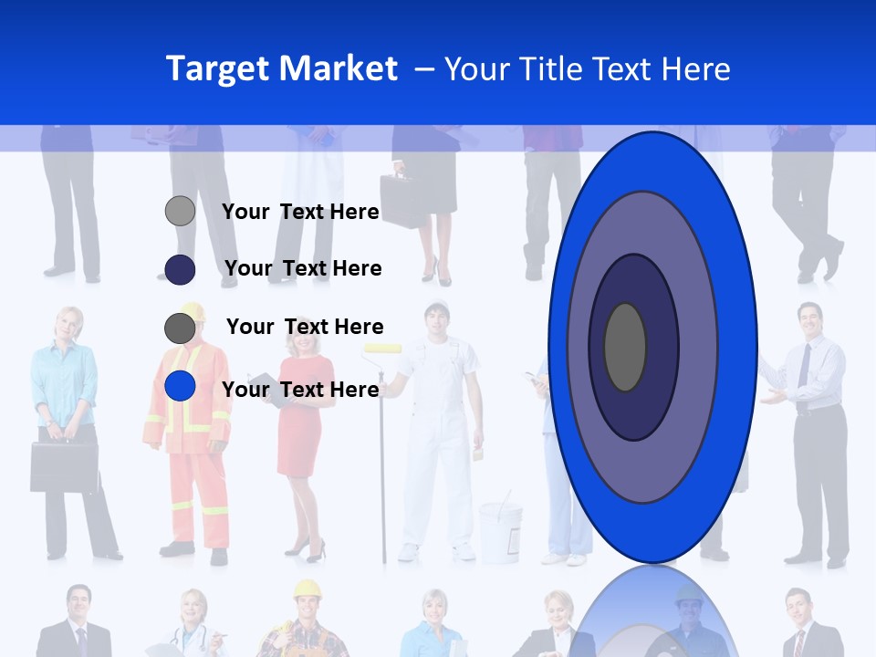 Society Throng Large PowerPoint Template