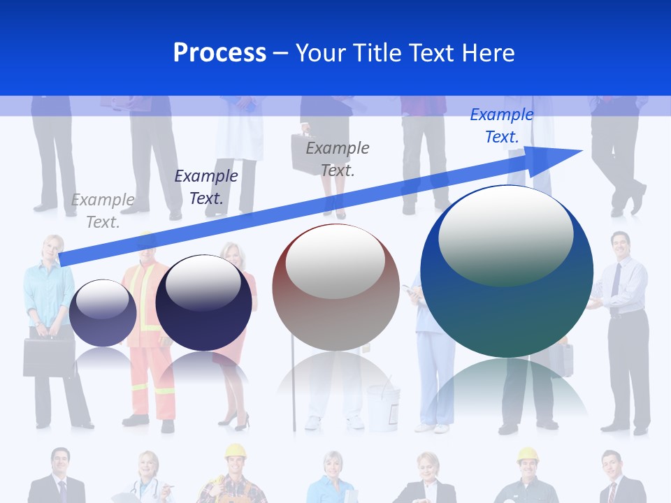 Society Throng Large PowerPoint Template