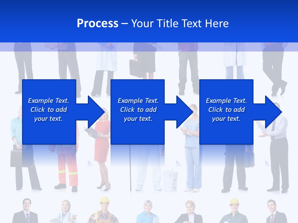 Society Throng Large PowerPoint Template