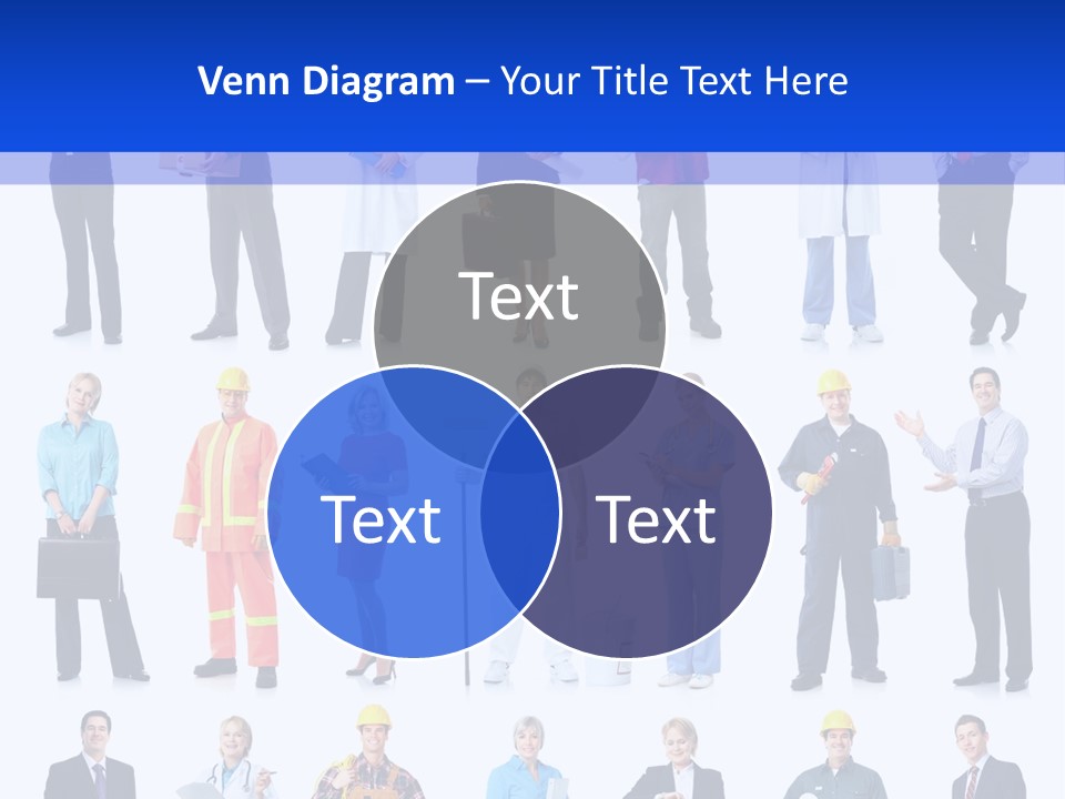 Society Throng Large PowerPoint Template