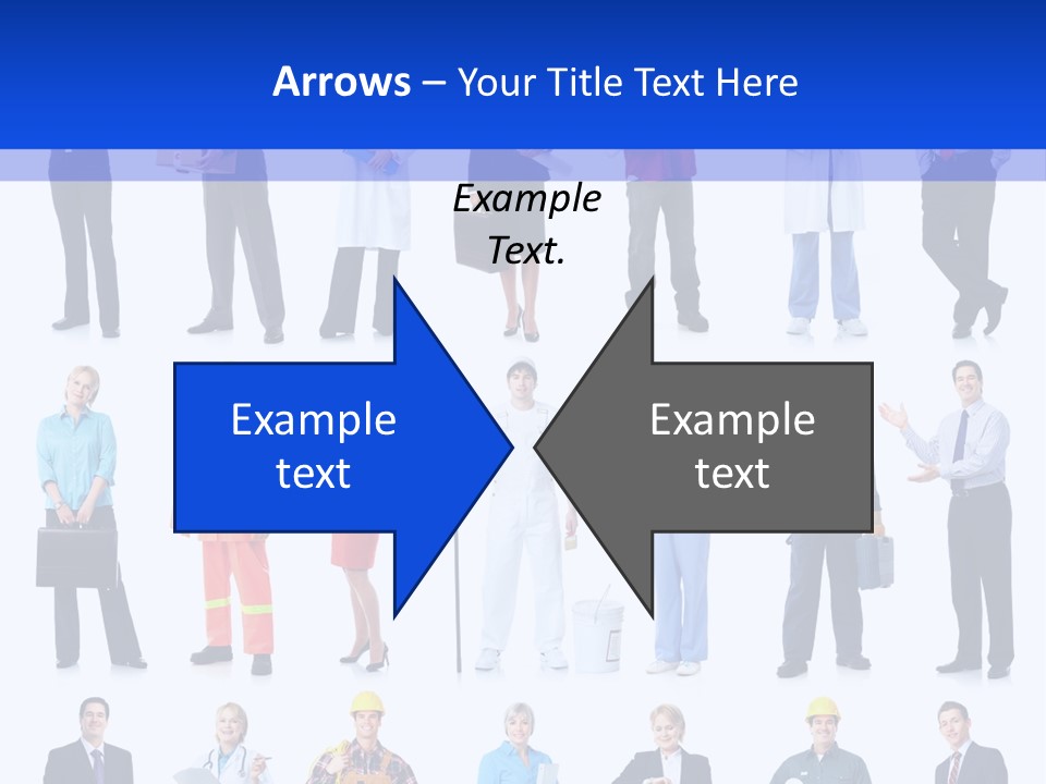 Society Throng Large PowerPoint Template