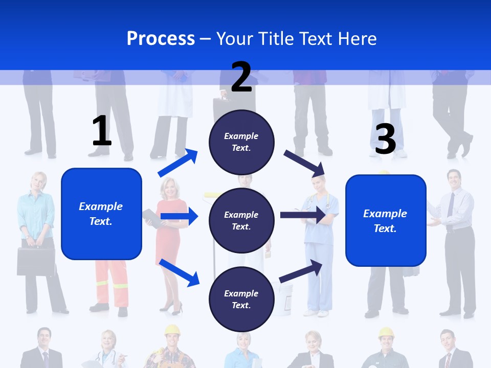 Society Throng Large PowerPoint Template