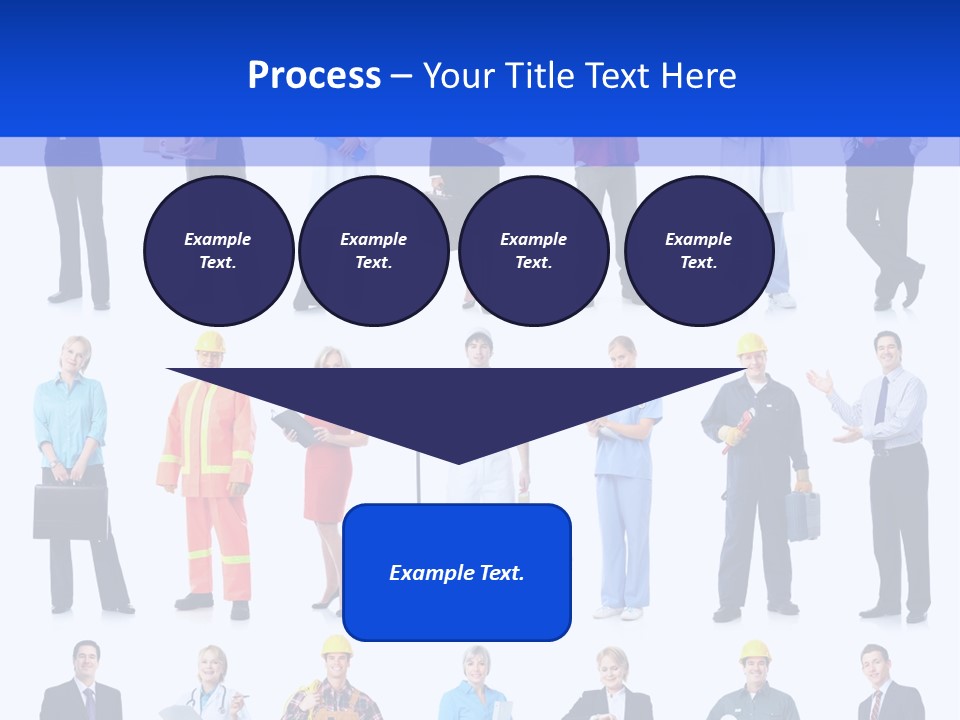 Society Throng Large PowerPoint Template
