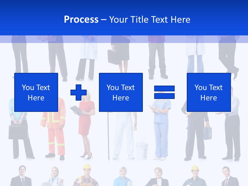 Society Throng Large PowerPoint Template