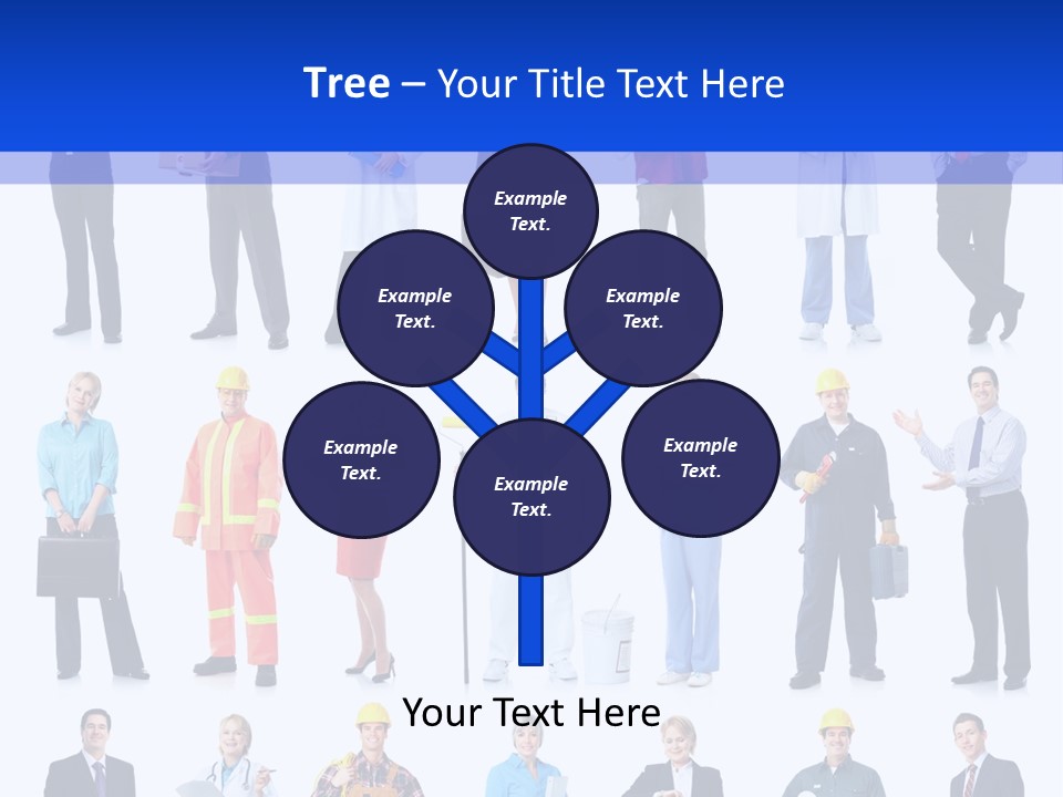 Society Throng Large PowerPoint Template