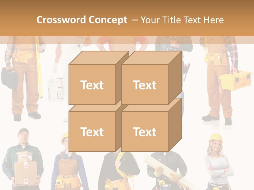 Building Employee Perforate PowerPoint Template