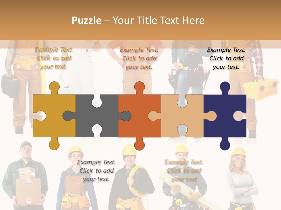 Building Employee Perforate PowerPoint Template