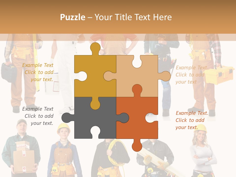 Building Employee Perforate PowerPoint Template