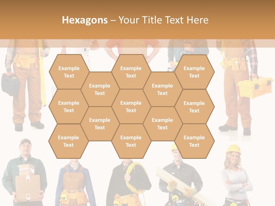 Building Employee Perforate PowerPoint Template