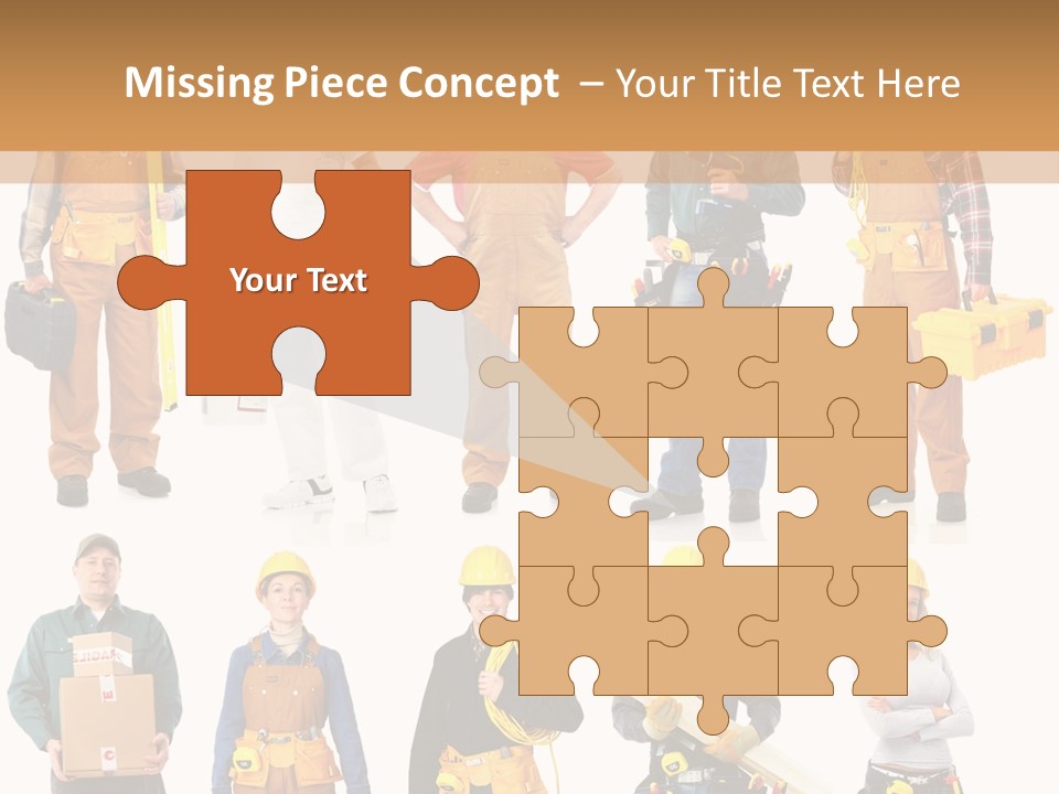 Building Employee Perforate PowerPoint Template