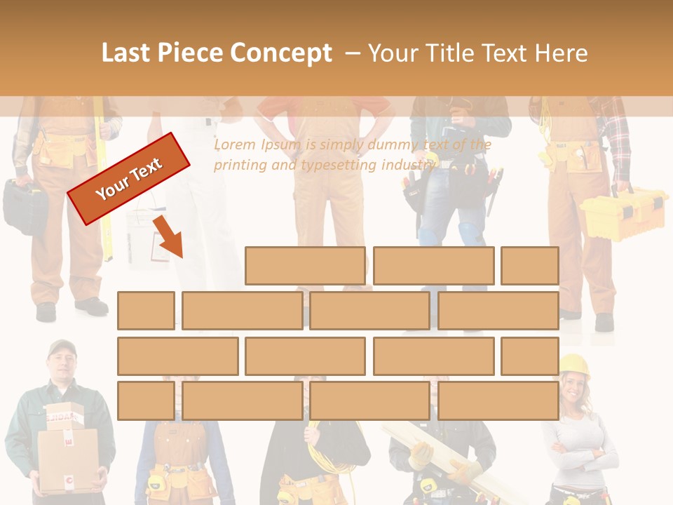 Building Employee Perforate PowerPoint Template