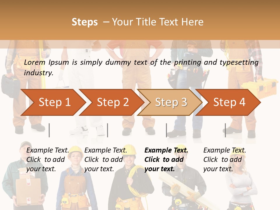 Building Employee Perforate PowerPoint Template