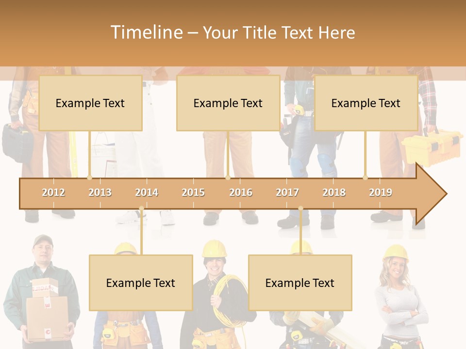 Building Employee Perforate PowerPoint Template