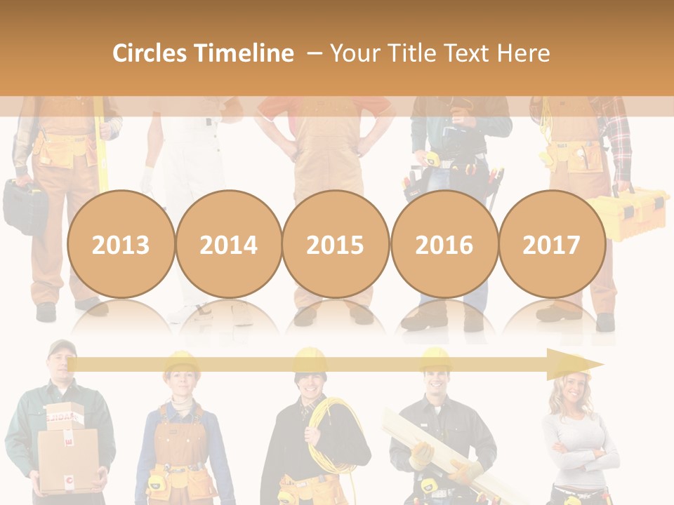 Building Employee Perforate PowerPoint Template