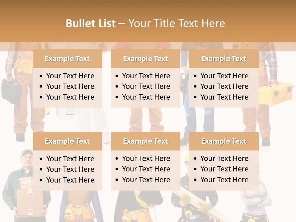 Building Employee Perforate PowerPoint Template