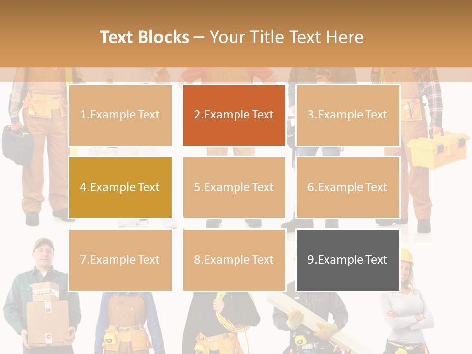 Building Employee Perforate PowerPoint Template