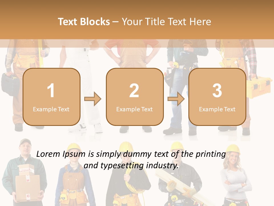 Building Employee Perforate PowerPoint Template