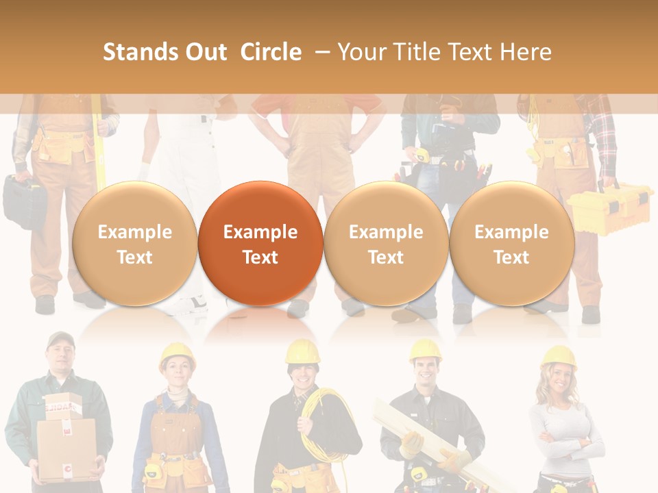 Building Employee Perforate PowerPoint Template