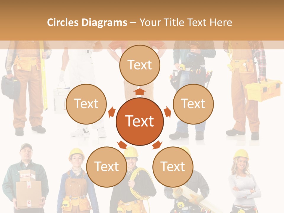 Building Employee Perforate PowerPoint Template