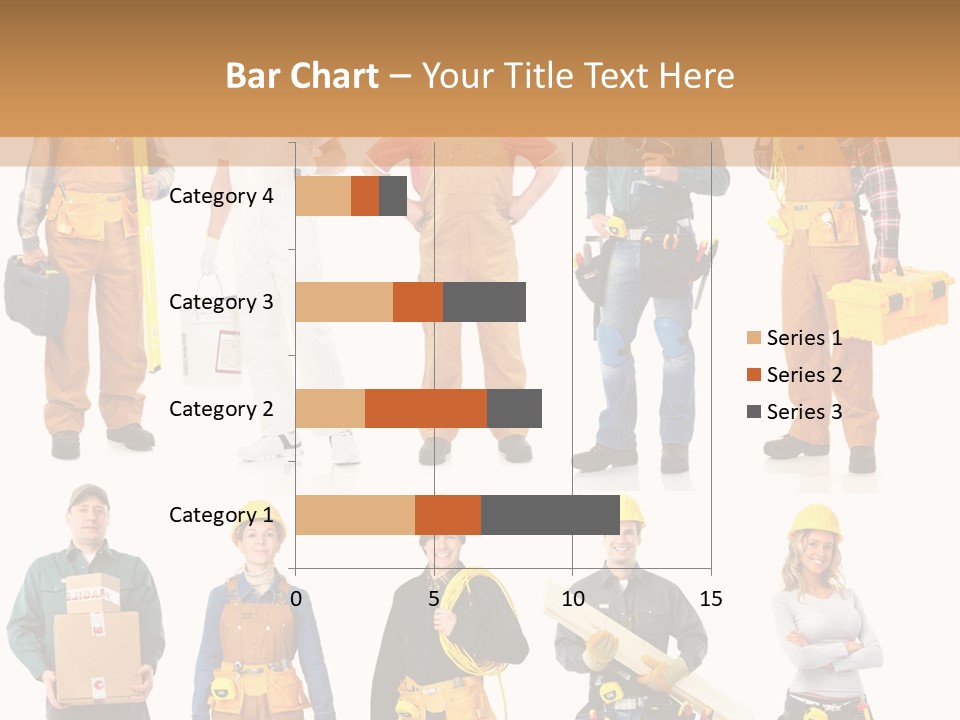 Building Employee Perforate PowerPoint Template
