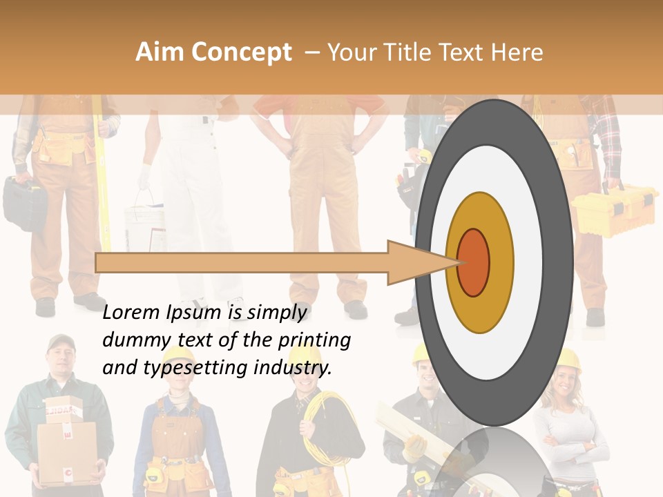 Building Employee Perforate PowerPoint Template
