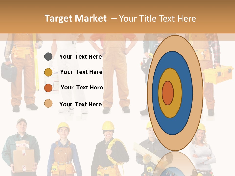 Building Employee Perforate PowerPoint Template