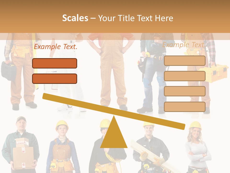 Building Employee Perforate PowerPoint Template