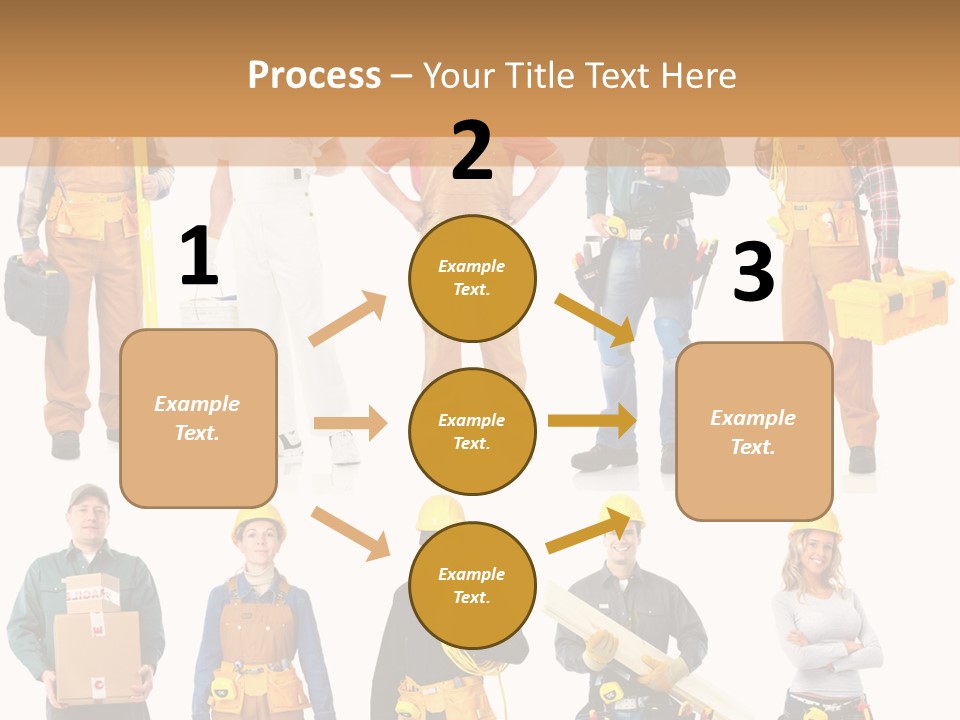 Building Employee Perforate PowerPoint Template