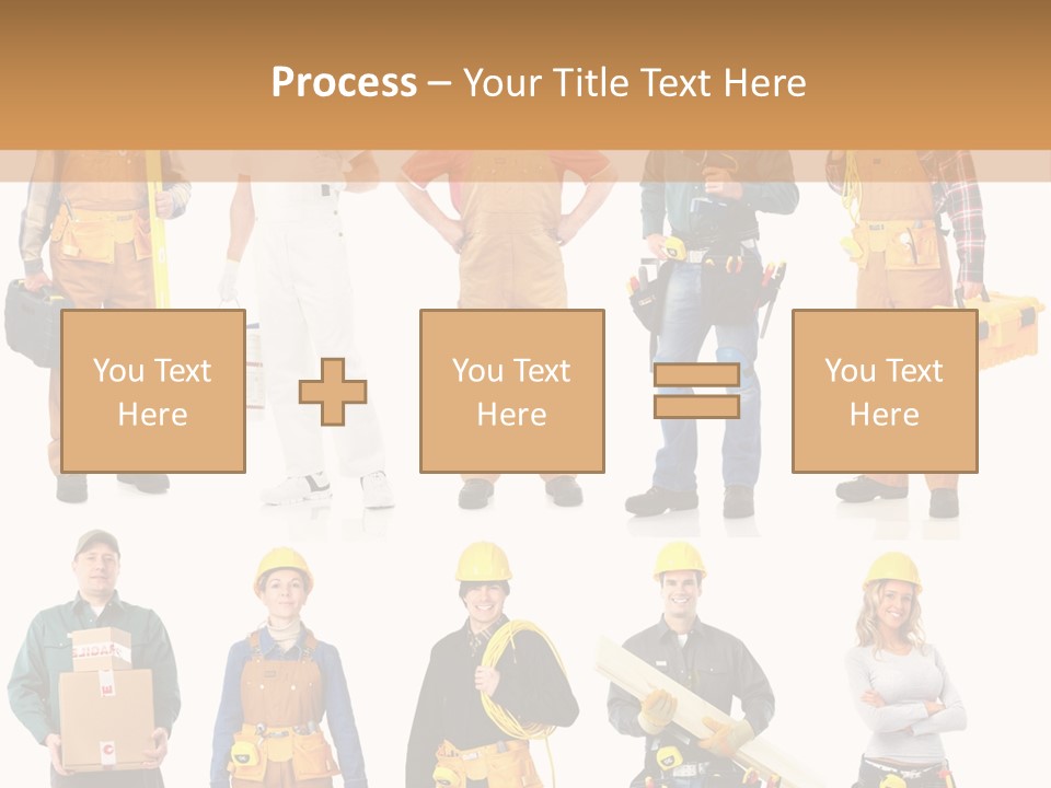 Building Employee Perforate PowerPoint Template