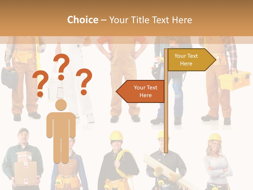 Building Employee Perforate PowerPoint Template