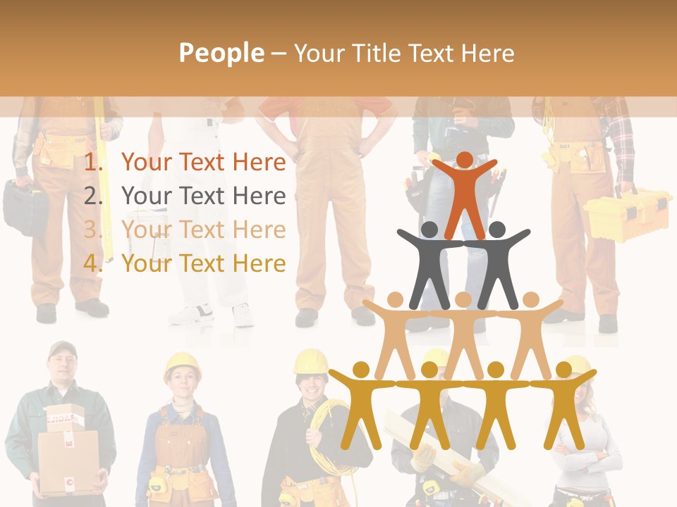 Building Employee Perforate PowerPoint Template