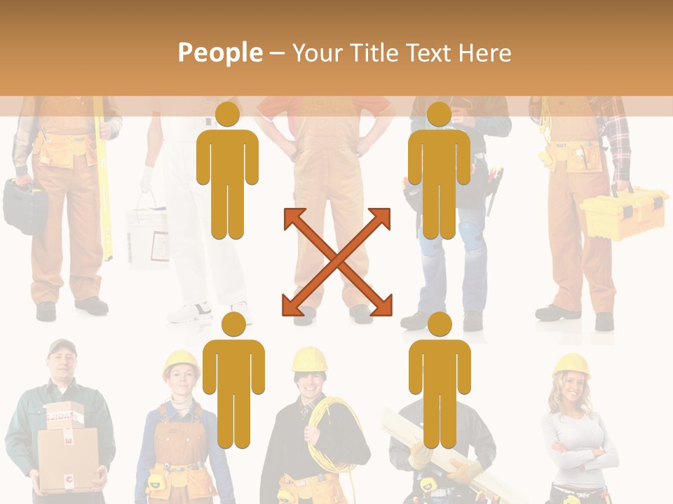 Building Employee Perforate PowerPoint Template