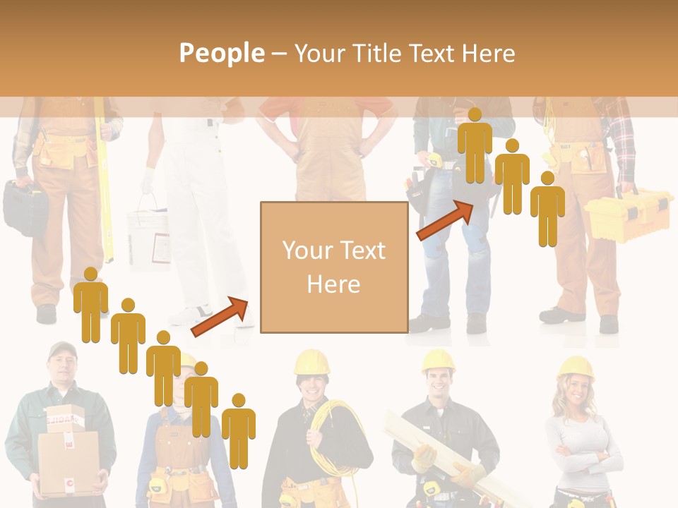 Building Employee Perforate PowerPoint Template