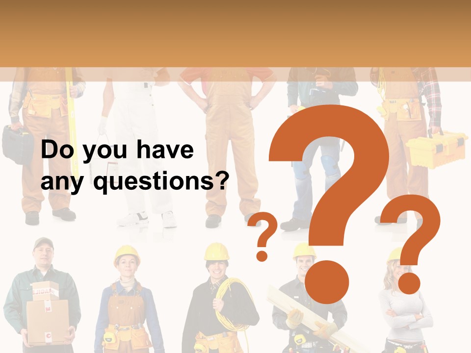 Building Employee Perforate PowerPoint Template