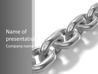 Metal Link Background PowerPoint Template