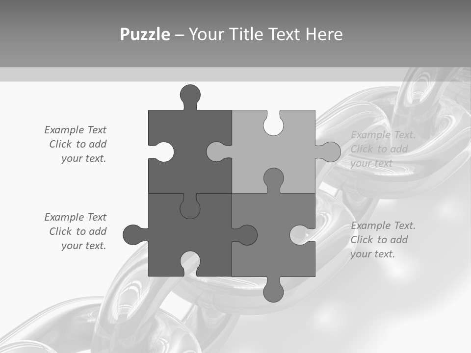 Metal Link Background PowerPoint Template