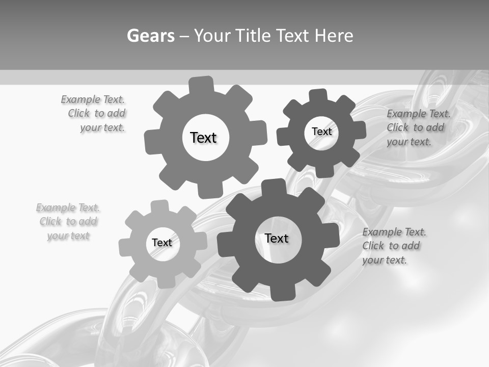 Metal Link Background PowerPoint Template