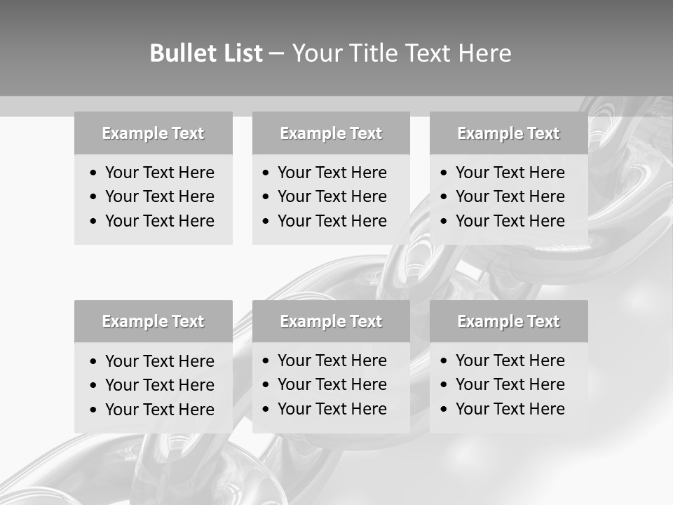 Metal Link Background PowerPoint Template