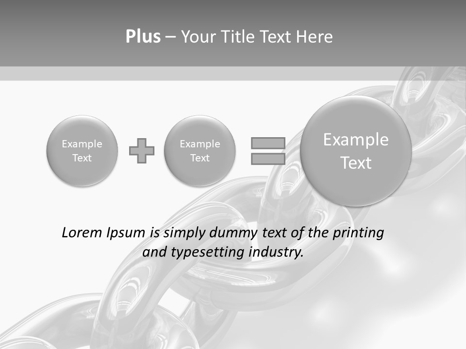 Metal Link Background PowerPoint Template