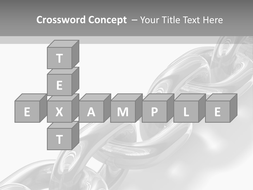 Metal Link Background PowerPoint Template