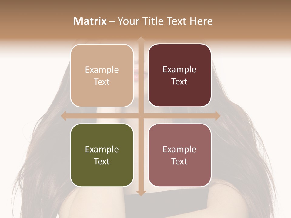 Pretty Glamour Young Woman PowerPoint Template