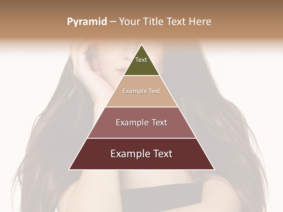 Pretty Glamour Young Woman PowerPoint Template