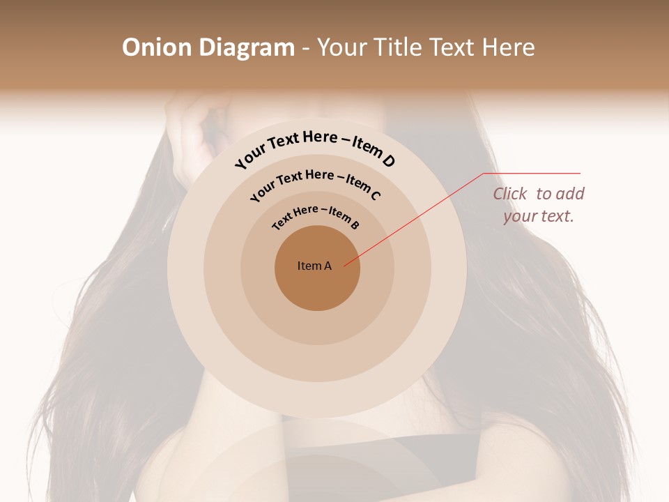 Pretty Glamour Young Woman PowerPoint Template